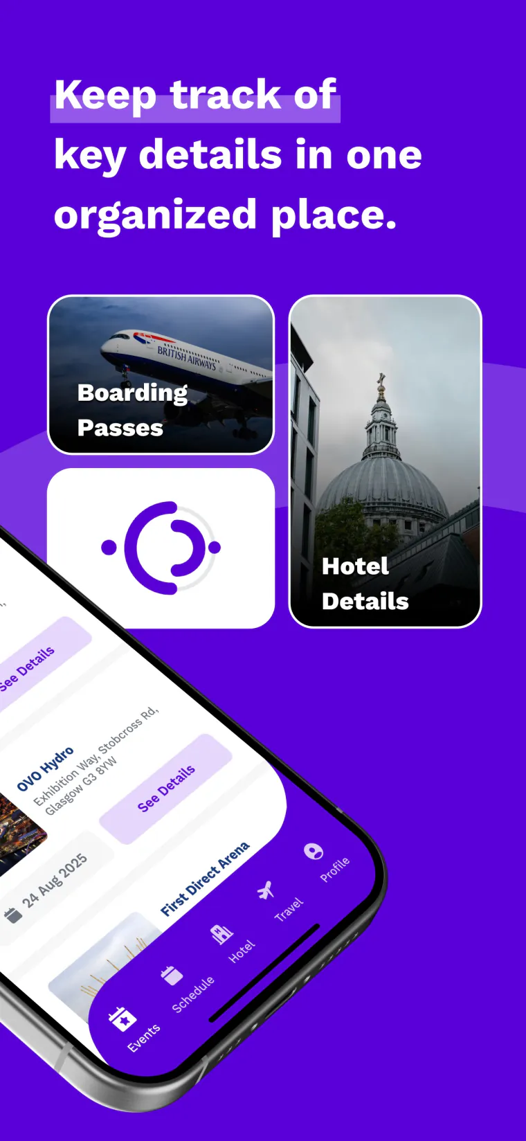 YourTour app screen 2